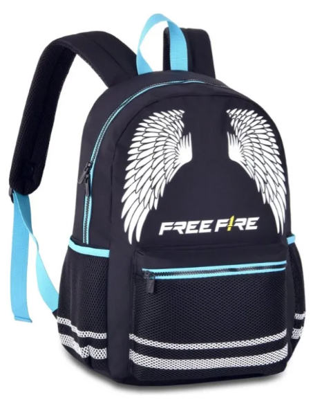 Mochila De Costas Free Fire Escolar Juvenil Asa Gamers Clio Cor Preto
