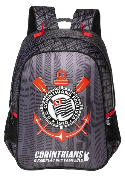 Mochila Corinthians Xeryus Cor  Preto Desenho do tecido TIME CORINTHIANS