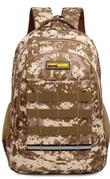 Mochila Escolar Reforçada Costa Unissex Respirável Camuflada