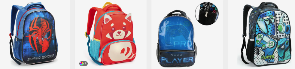 Mochila Play Gamer Escolar Game Infantil Grande - Varios modelos